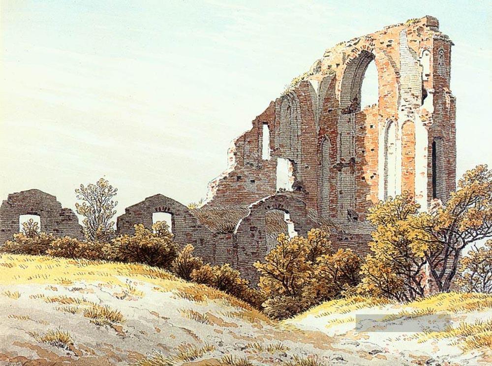 Die Ruinen von Eldena romantischem Caspar David Friedrich Ölgemälde